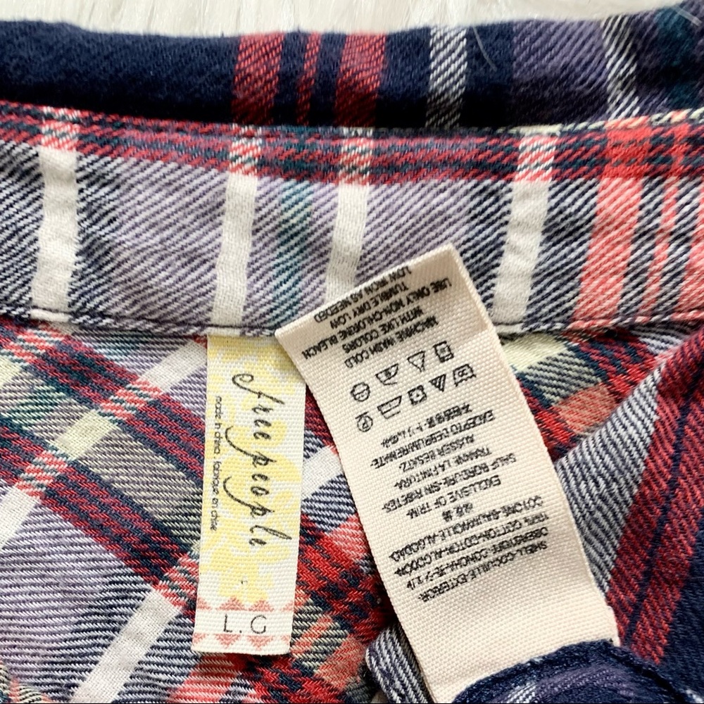 SOLD-Free People Camp Flannel w/ Hidden Pockets - Picture 7 of 8